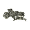 Biker Pins Bike with pig pin - Fits to your jacket, vest, backpack or anywhere else you want; 1-1/2x3/4 inch