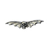 Biker Pins Bat skull wings pin - Fits to your jacket, vest, backpack or anywhere else you want; 3-1/8x3/4 inch