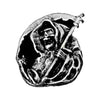Biker Pins Grim reaper pin - Fits to your jacket, vest, backpack or anywhere else you want; 5/8x1 inch