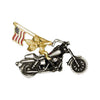 3D ANGEL W/US FLAG MC PIN - Fits to your jacket, vest, backpack or anywhere else you want