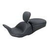 Mustang, Lowdown Touring seat. With rider backrest - 08-23 Touring; 09-23 FLHTCUTG Tri-Glide Trike