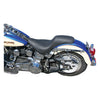 Mustang, Tripper Fastback 2-up one-piece seat - 84-99 Softail with up to 150 stock width trear tire (NU)