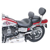 Mustang, Wide Touring solo seat. With rider backrest - 96-03 Dyna (NU)