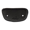 Mustang, mini fender bib. Plain with braided edges. Black - 00-03 FLSTS; 06-07 FLSTSC; 07-17 FLSTC; 05-17 FLSTN; 97-23 FLT/Touring