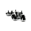 Mustang, decorative studs. Chrome with black pearl -