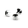 Mustang, decorative studs. Chrome with black pearl -