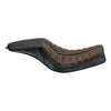 Roland Sands Design, 2-up Enzo seat. Black/Brown - 06-17 Dyna (NU)