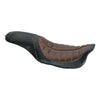 Roland Sands Design, 2-up Enzo seat. Black/Brown - 08-23 Touring