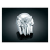 Kuryakyn, Skull horn cover. Chrome - 93-23 H-D with side mounted cowbell horn cover