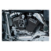 Kuryakyn, Mach 2 horn cover. Chrome/black mesh insert - 93-23 H-D with side mount cowbell horn cover