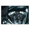 Kuryakyn, Hi-Five Mach 2 air cleaner, no hardware. Black - 86-17 CV carb / Delphi fuel injection mount pattern (excl. M8 models)