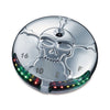 KURYAKYN, ZOMBIE LED FUEL/BATTERY GAUGE - 00-17(NU)Softail; 88-94(NU)FXR; 91-17(NU)Dyna; 94-22(NU)FLHR Road Kings; 15-24 FLTR Freewheeler trike