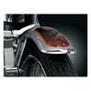 Kuryakyn, front fender tip. Narrow, chrome - Most narrow FXST, Dyna, FXR, XL models with narrow front fenders