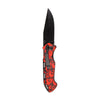 KNIFE SKULL & CLIP BLACK RED -