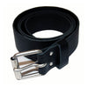 LEATHER BELT WITH BUCKLE BLACK -
