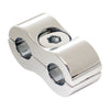 Motion Pro, throttle / idle cable clamp. Chrome, 7mm - 7mm O.D. throttle / idle cables