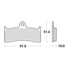 SBS brake pads, street ceramic - For PM 112X6B and 112X6QC calipers