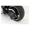 Cult-Werk, side mount license plate bracket, black. Germany - 18-23 Softail (excl. FXDRS)