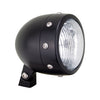 HKC, Retro 4-1/2" headlamp. Black aluminum -