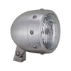 HKC, Retro 4-1/2" headlamp. Matte clear aluminum -