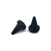 Kuryakyn Stiletto grip end caps gloss black -