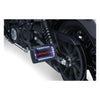 Kuryakyn license plate holder mount clamp, gloss black - For Kuryakyn side mount license plate holders  Indian: 15-20 Scout (excl. Bobber, Bobber Twenty)  Honda: 17-20 Rebel 300 & 500 models  Victory: 2017 Octane