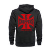 WCC red OG Classic zip hoodie black - Male; EU size S