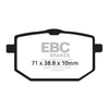 EBC Organic brake pads - Front: Yamaha: 1987 XT 600; 85-88 XT 600 Z Tenere; 88-90 XT 600 /600 Z Tenere