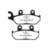 EBC Carbon X / TT series brake pads - Front: Yamaha: 92-94 XT 600 E; 95-03 XT 600 E; 91-98 XTZ 660 Tenere