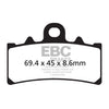 EBC Organic brake pads - Front: BMW : 18-20 C 400 GT; 18-20 C 400 X; ALL CE 04 Electric