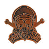 Biltwell enamel pin Bonanza skull bronze -