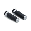 Kuryakyn, Thresher Grips. Chrome - 08-23 H-D with e-throttle (excl. 2023 FLHXSE; 18-21 FLTRXSE, RA Pan America & RH Sportster)