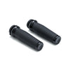 Kuryakyn, Thresher Grips. Black - 08-23 H-D with e-throttle (excl. 2023 FLHXSE; 18-21 FLTRXSE, RA Pan America & RH Sportster)