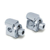 Kuryakyn Non-Pivoting Splined footpeg adapters - Passenger mounts on: 15-16(NU)FLHTCUL; 15-19(NU)FLHTKL; 16-20 FLHX/S/SE; 16-20 FLTRX/S; 06-17(NU)Dyna