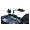 Kuryakyn, raised mirror mount adapters black - 14-20 Indian with Kuryakyn mirrors (excl. Scythe or Teardrop);   Most Honda, Kawa, Suzuki