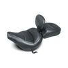 Mustang, Standard Touring solo seat. With rider backrest - Softail: 18-23 Heritage FLHCS Classic; 18-20(NU)Heritage FLHC Classic; 18-20(NU)FLDE Deluxe