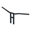 Biltwell Tyson XL handlebar 12" black - 82-22 H-D (excl. 08-22 e-throttle) with 3-1/2" mount bolt spacing (NU)