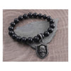 AmiGaz black glass bead bracelet -