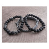 AmiGaz paracord & skull bead bracelet set -