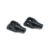 Kuryakyn, tapered front footpeg adapter. Gloss black - 18-21 M8 Softail with rider pegs; 20-21 LiveWire