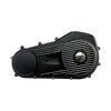 EMD SNATCH PRIMARY COVER BLACK CUT - 18-23 M8 Softail (models with forward controls)