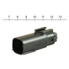 NAMZ, Molex MX-150 connector. Black, receptacle, 6-pin - 07-23 various H-D