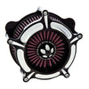 RSD, 'Turbine' air cleaner kit. Black CC - CV carb: 93-06 all B.T.; Delphi inj.: 01-15 Softail; 04-17 Dyna (excl. 2017 FXDLS); 02-07 FLT/Touring (NU)