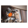 RSD, Tracker turn signal set. Black, amber lens -