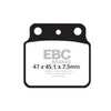 EBC Carbon X / TT series brake pads - Rear: Suzuki: 06-12 LT-R 450 K6/K7/K8/K9/L0/L1
