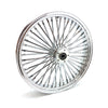 MCS Radial 48 fat spoke front wheel 3.50 x 21 SF chrome - 04-07 Dyna (excl. 04-05 FXDWG)