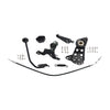 Jockey shifter conversion kit. Black - 89-99 FXST Evo Softail models without floorboards (NU)