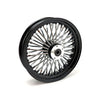 MCS Radial 48 fat spoke front wheel 3.50 x 16 SF black - 04-07 Dyna (excl. 04-05 FXDWG)