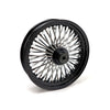 MCS Radial 48 fat spoke front wheel 3.50 x 16 SF black - 04-07 Dyna (excl. 04-05 FXDWG)