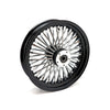 MCS Radial 48 fat spoke rear wheel 3.50 x 16 black - 06-07 Dyna; 02-07 Touring; 05-07 XL (NU)